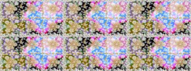 Raster illüstrasyonu. Raster altın desen. Altın elementli nötr renkler. Doğu tarzı arabesk. Kusursuz altın desenli bukleler..