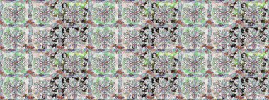 Çiçeksel elementlerle süslenmiş zarif raster dokusu. Parlak çiçekli nötr renklerde soyut, pürüzsüz desen. Küçük çiçekte şirin bir çiçek deseni var..