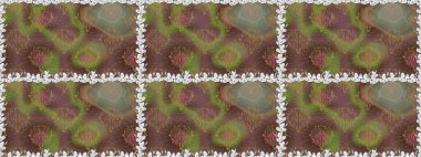 Güzel kumaş deseni. Raster illüstrasyonu. Güzel karalama çiçekleri olan kusursuz çiçek desenleri. Küçük çiçekte sevimli çiçek deseni var..