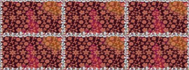 Çiçekler, yapraklar, dekoratif elementler, sıçramalar, lekeler, el çizimleri çizimleri ve Doodle çizimleri, grafik raster çizimleri.