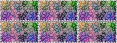 Çiçekli zambaklar kusursuz bir arka plan. Çiçek tasarımı için inanılmaz bir kolaj cenneti tarzı. Çiçek açan parlak kolaj çiçeği nötr.