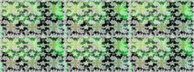 Küçük çiçekte hoş bir çiçek deseni var. Çiçeksel elementlerle süslenmiş zarif raster dokusu. Yeşil renkler ve parlak çiçekler üzerinde soyut, pürüzsüz desen.