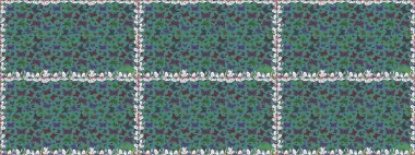 Kelebek deseni. Kusursuz. Raster. Mavi arka planda bir resim. Kumaş, tekstil, baskı ve davet için desen.