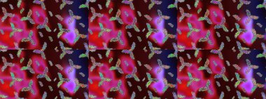 Raster illüstrasyonu. Folk Style. Lace Snowflakes 'in etnik kökü. Tekstil için Lacy Fashion Print. Kumaş veya Duvar Kağıdı Tasarımı. Mandalas 'ın dekoratif dokusu. Şekillendirilmiş Çiçekler.