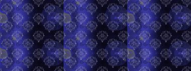 Düz Çiçek Elementleri Tasarımı. Mavi, mor ve gri renkte çiçekler. Sevimli çiçek raster deseni. Renkli Bahar Teması Kusursuz Arkaplan.