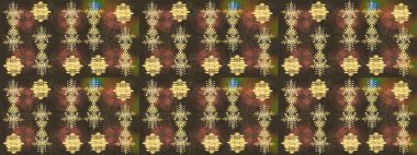 Soyut mandala ya da tuhaf kar tanesi çizgisi sanat tasarımı. Raster illüstrasyonu. Renkli arka planda izole tatlı kar taneleri.