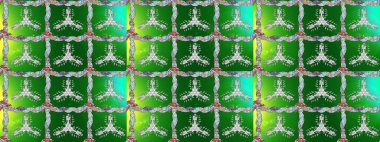 Renkli elementlerle Raster ilginç desen.