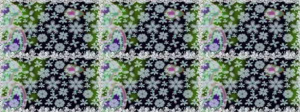 Çiçekli, kusursuz bir arkaplan. Çocuk stili. Renkli Bahar Temalı Kusursuz Arkaplan. Düz Çiçek Elementleri Tasarımı.