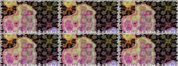 Raster resim. Çiçek desenli çiçek ve yaprakları ile. Sevimli küçük çiçek desenle.