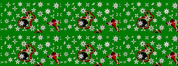 Raster illüstrasyonu. Küçük çiçekteki sevimli çiçek deseni. Çizim.