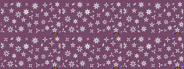 Vadinin yeşil renkli çiçekleri. Çiçeksel çizim kalıbının çizimi.