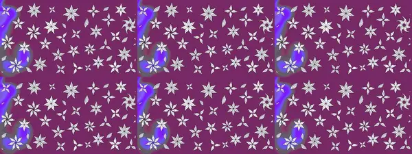 Vadinin yeşil renkli çiçekleri. Çiçeksel çizim kalıbının çizimi.