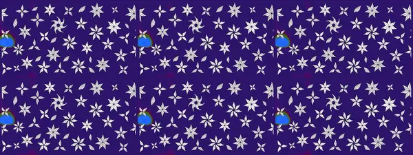 Vadinin yeşil renkli çiçekleri. Çiçeksel çizim kalıbının çizimi.