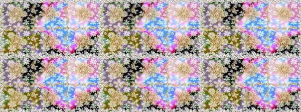 Raster illüstrasyonu. Raster altın desen. Altın elementli nötr renkler. Doğu tarzı arabesk. Kusursuz altın desenli bukleler..