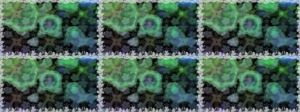 Suluboya, elle çizilmiş. Raster illüstrasyonu. Yeşil yapraklı yabani çiçekler. Kusursuz arkaplan deseni.