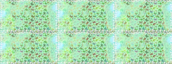 Tarafsız kelebek deseni. Parmak izi dokuları için sevimli kelebek deseni. Raster illüstrasyonu. Giysi tasarımı için dekor arkaplanı.