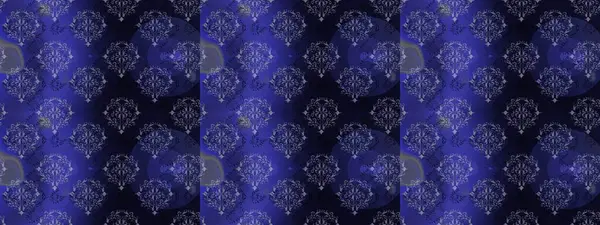 Düz Çiçek Elementleri Tasarımı. Mavi, mor ve gri renkte çiçekler. Sevimli çiçek raster deseni. Renkli Bahar Teması Kusursuz Arkaplan.