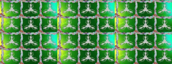 Renkli elementlerle Raster ilginç desen.