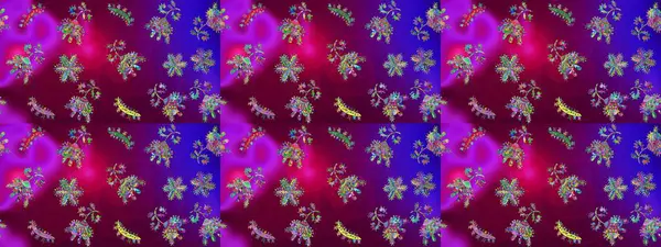 Raster resim. Kar tanesi doodle çizilmiş grafik. Noel kış tasarım için renkli kar taneleri.