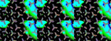 Raster illüstrasyonu. Kar tanesi kışı. Renkli arka planda izole edilmiş suluboya kar taneleri. Kışın sembolü.