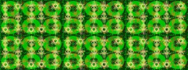 Kış Noel 'inde kar bembeyaz kristal element. Meteoroloji buz koleksiyonu. Raster. Xmas Frost kar taneleri izole edilmiş siluet sembolü. Kar Tanesi raster simgesi arkaplan yeşil, sarı, nötr renk