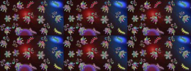 Kahverengi, mavi ve gri renklerde şirin soyut kar taneleri raster tasarımı. Yeni yıl kar tanesi. Düz kar karalama ikonları, kar taneleri silueti Noel afişi için, kartlar.