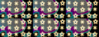 Kar taneleri izole edildi. Güzel süs eşyası. Kar tanesi süsü Raster illüstrasyonu. Gri, siyah ve bej renkli kar tanesi süsü.