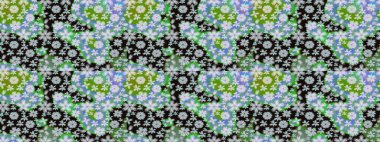 Raster suluboya çiçek deseni, narin çiçekler, gri çiçekler, tebrik kartı şablonu. Raster Güzel kumaş deseni.