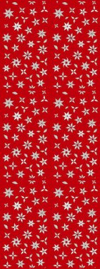 Raster illüstrasyonundaki çiçek desenli çizim. Kırmızı renkte çiçekler.