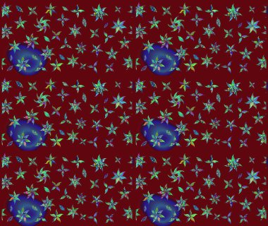 Robot resim. Moda baskıları için zarif bir şablon. Küçük çiçekte güzel bir desen. Motley illüstrasyonu. Küçük renkli çiçekler. Çiçekli yaz çiçekleri.