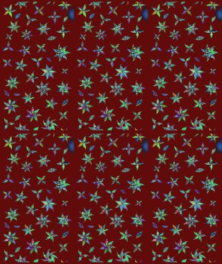 Raster düz çiçek çizim deseni. Kırmızı renkte çiçekler. Tasarım hediye paketi, tebrik kartları, posterler ve afiş tasarımı.