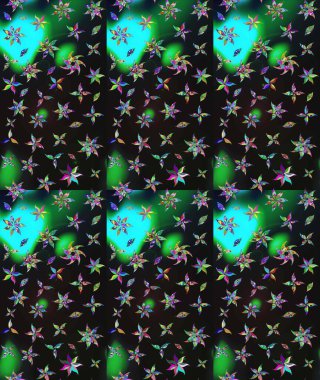 Raster illüstrasyonu. Küçük çiçekteki sevimli çiçek deseni. Çizim.