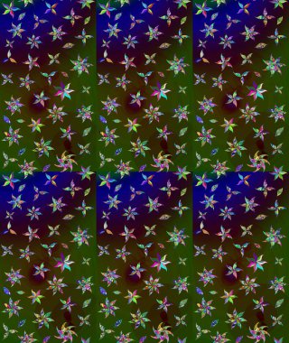 Güzel kumaş deseni. Raster suluboya deseni, narin çiçekler, yeşil çiçekler, tebrik kartı şablonu..