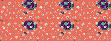 Taslak dekoratif arka plan, çiçek mandala. Çiçek. Raster illüstrasyonu. Turuncu renklerde.