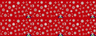 Raster illüstrasyonu. Kıvırcık, parlak örgü. Güzel, parlak, pürüzsüz kumaş, tuval. Desen, çizim, çiçek sınırı. Eski moda arka plan. Çiçeklerin çelengi.