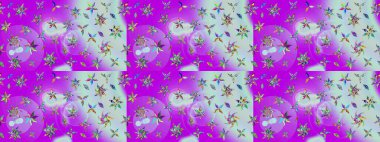 Mor renkli güzel çiçekli eskiz deseni, suluboya çiçek deseni, duvar kağıdı, kart ya da kumaş için fayanslı. Raster..