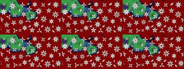 Nazikçe, güzel çiçek arkaplanı. Çiçekli karalama şeklinde Raster çiçek deseni. Kırmızı renkte çiçekler.