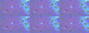 Mor renkli çiçekli çiçek deseni çiz. Suluboya tarzında mor renkte çiçekler.