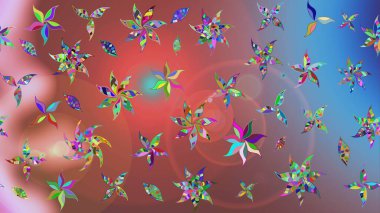 Raster çiçek izi. Çiçek pembesi çizim deseni. Klasik taslak çizimi.