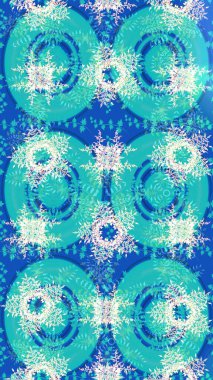 Raster skeci. Düz dizayn. Kar Tanesi Mozaik ikonu. Sembol kışı, donmuş, Noel, yeni yıl tatili. Grafiksel element dekorasyonu. Siluet kar tanecikleri izole edilmiş nötr, bej ve mavi renkler.