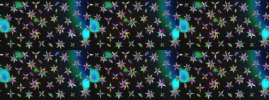 Renkli Yaz Temalı eskiz kalıbı. Güzel kumaş deseni. Raster Illustrasyon 'daki Çiçek Deseni' nin son moda çizimi. Düz Çiçek Elementleri Tasarımı.