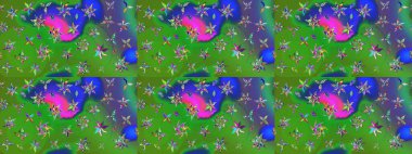 Zarif, parlak ve yeşil çiçek desenli bir taslak. Sabıka fotoğraflarında, bebek kıyafetlerinde, duvar kâğıtlarında, paket kutularında falan kullanılabilir. Raster..