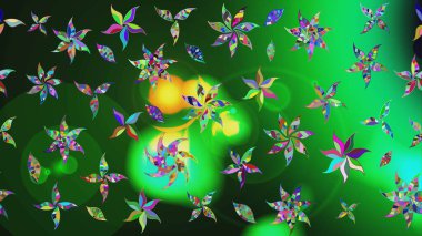 Güzel suluboya yaz çiçekleri deseni..