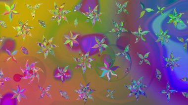 Botanik çizim kalıbı. Raster deseni. Organik elementler. Suluboya etkisi.