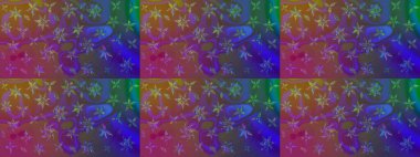 Yumuşak, bahar çiçekli arka plan. Çiçekli karalama şeklinde Raster çiçek deseni. Mor renkte çiçekler.