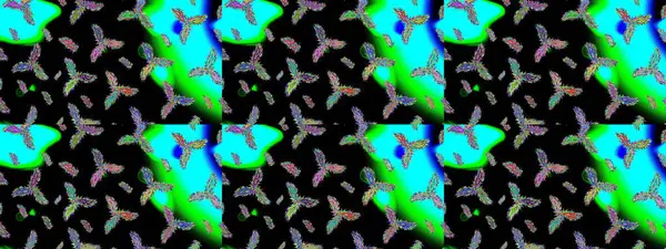 Raster illüstrasyonu. Kar tanesi kışı. Renkli arka planda izole edilmiş suluboya kar taneleri. Kışın sembolü.