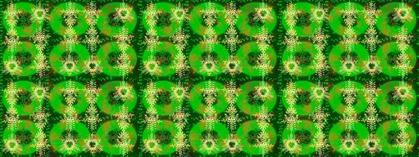 Kış Noel 'inde kar bembeyaz kristal element. Meteoroloji buz koleksiyonu. Raster. Xmas Frost kar taneleri izole edilmiş siluet sembolü. Kar Tanesi raster simgesi arkaplan yeşil, sarı, nötr renk