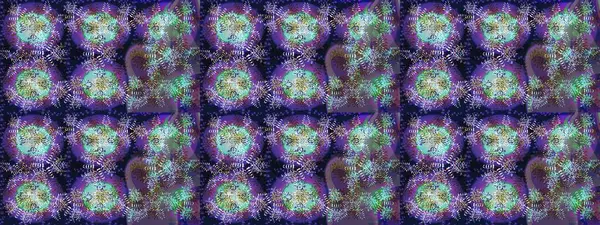 Raster illüstrasyonu. Yüzey için tekrarlanan doku, ambalaj kağıdı, mor, gri ve mavi renkler. Kış kar tanesi, raster arka plan. Renkli arka planda izole edilmiş güzel kar taneleri.