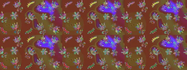 Tekstil için Lacy Fashion Print. Stilize Çiçekler. Mandalas 'ın dekoratif dokusu. Lace Snowflakes 'in etnik kökü. Kumaş veya Duvar Kağıdı Tasarımı. Folk Style. Raster illüstrasyonu.