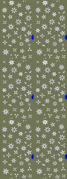 Renkli Bahar Teması eskiz kalıbı. Raster illüstrasyonu. Yeşil renkli çiçekler. Düz Çiçek Elementleri Tasarımı. Çiçekli çiçek deseni, suluboya..